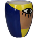 VASE ABSTRACT FACE MULTI 12 X 12 X 15 CM