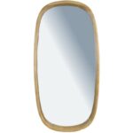 MIRROR RUBBERWOOD NATURAL 50.5 X 6 X 100 CM