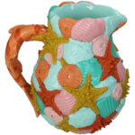 VASE FISH POLYRESIN MULTI 29 X 23.8 X 28.8 CM