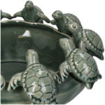 BOWL TURTLES STONEWARE GREEN 37.5X  37.5 X 15 CM - Image 2