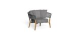 MOON//TEAK LIVING ARMCHAIR 84 X 72 X 67 CM - Image 2