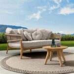 MOON//TEAK COFFEE TABLE 45 X 45 X 31 CM