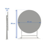 FOLDING ROUND TABLE D.85 CM X H.71 CM - Image 4