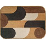 BLACK AND WHITE RUG ACAPULCO COLLECTION IN SEVERAL SIZES