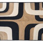 BLACK AND WHITE RUG PENNY LANE COLLECTION IN SEVERAL SIZES