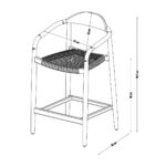 BAR STOOL 99 X 57 X 52 CM - Image 7