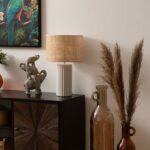 NATURAL CYLINDRICAL LAMP D.28 CM X H.47 CM - Image 4
