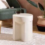 WHITE COFFEE TABLE DIAMETER 34CM - Image 5