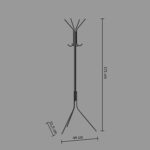METAL COAT STAND WITH 8 HOOKS 51,5 X 44 X 171 CM - Image 5