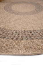 ROUND NATURAL BLACK RUG DIAM.200/240CM - Image 2