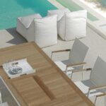 TIMBER EXTENDIBLE DINING TABLE 280/200 X 100 X 75 CM