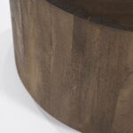 BROWN COFFEE TABLE IN MANGO HOUT 60 X 60 X 35 CM - Image 3