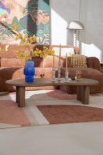 BROWN COFFEE TABLE 140 X 60 X 35 CM - Image 4