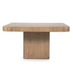 SQUARE BROWN DINING TABLE 140 x 140 x 77 cm