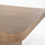 SQUARE BROWN DINING TABLE 140 x 140 x 77 cm - Image 4