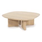 SMALL NATURAL COFFEE TABLE 80 X 80 X 27 CM - Image 2