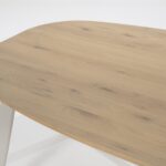 EIKEN HOUT AND METAL DINING TABLE IN TWO SIZES - Image 2