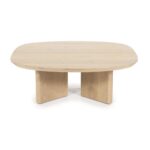 SMALL NATURAL COFFEE TABLE 80 X 80 X 27 CM