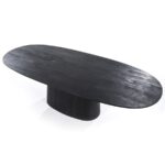 MANGO HOUT BLACK DINING TABLE IN 250 X 110 X 76 CM - Image 3