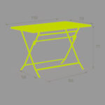 RECTANGULAR FOLDING TABLE IN 110 X 70 X 71 CM - Image 4
