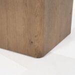 SQUARE BROWN DINING TABLE 140 x 140 x 77 cm - Image 3