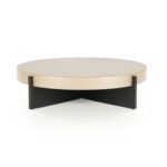 BEIGE AND BROWN COFFEE TABLE - Image 12