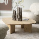 NATURAL COFFEE TABLE 100 X 100 X 32 CM