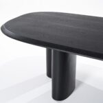 EIKEN FINEER BLACK DINING TABLE IN 300 x1 20 x 76 CM - Image 5