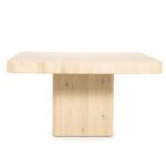 SQUARE NATURAL DINING TABLE IN 140 x 140 x 75 cm