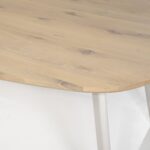EIKEN HOUT AND METAL DINING TABLE IN TWO SIZES - Image 9