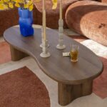 BROWN COFFEE TABLE 140 X 60 X 35 CM