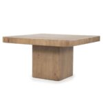 SQUARE BROWN DINING TABLE 140 x 140 x 77 cm - Image 6