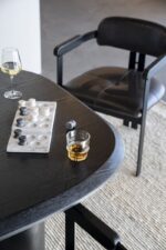 EIKEN FINEER BLACK DINING TABLE IN 300 x1 20 x 76 CM - Image 8