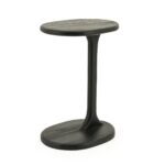 BLACK MANGO WOOD SIDE TABLE 40x30x55 CM