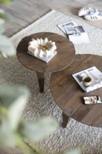 MANGO WOOD COFFEE TABLE -LARGE 80x80x30 CM - Image 7