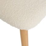 ΛΕΥΚΗ ΚΑΡΕΚΛΑ ΜΕ ΞΥΛΙΝΑ ΠΟΔΙΑ 51x56x78 CM - Image 3