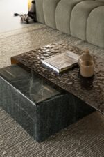 GREEN MARBLE COFFEE TABLE 60x60x32 CM - Image 3
