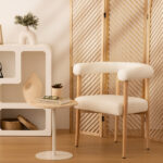 ΣΤΡΟΓΓΥΛΟ COFFEE TABLE ΛΕΥΚΟ 40x45 cm - Image 4