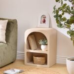 BEIGE BEDSIDE TABLE  40 x 30 x 55 cm - Image 4