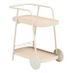 BEIGE TROLLEY WITH WHEELS