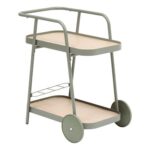 LIGHT GREEN TROLLEY WITH WHEELS