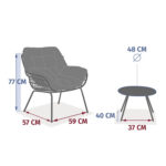 LOUNGE SET LIGHT GREY - Image 3