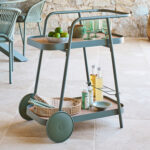 LIGHT GREEN TROLLEY WITH WHEELS - Image 8