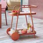 MARRON TROLLEY WITH WHEELS - Image 3