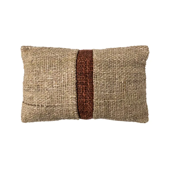 PNL1 BEIGE & CHOCOLATE CUSHION - 30 X 50 CM - Image 1