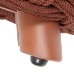 ALUMINIUM AND SYNTHETIC MESH STOOL – TERRACOTTA 48,5 x 48,5 x 38 - Image 2