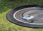 DISCO OUTDOOR BLACK ROUND RUG -200cm (79")