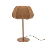 BROWN FABRIC TABLE LAMP