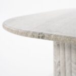 MARBLE & MANGO WOOD COFFEE TABLE - Image 3