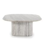 MARBLE & MANGO WOOD COFFEE TABLE